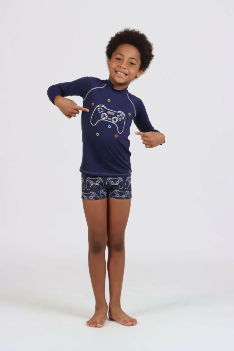 Conjunto Kids Lucca Silk Estampa Play - Siri