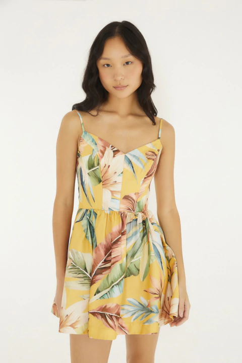 Vestido Curto Tropicalia Adulto - Farm