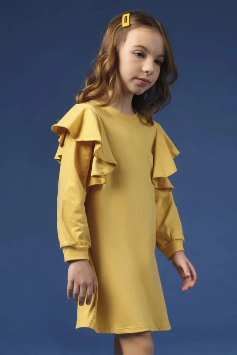 Vestido Meia Malha - Amarelo - Bugbee
