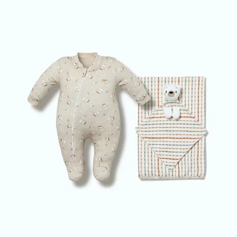 Kit Macacão Com Cueiro E Naninha Be Brave - Hug