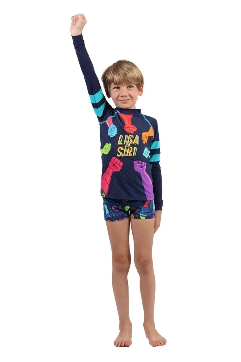 Blusa Protecao Kids Arthur Liga Da Siri - Siri