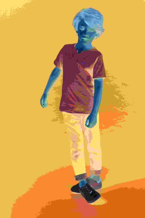 Bata Infantil Malha - Mescla Color Azul - Bugbee