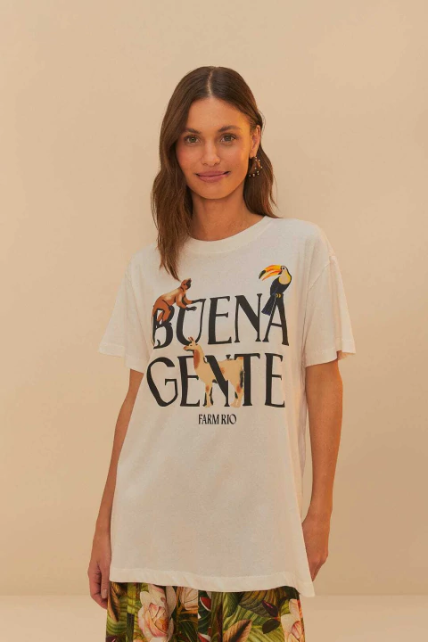 T-Shirt Média Buena Gente Adulto - Farm