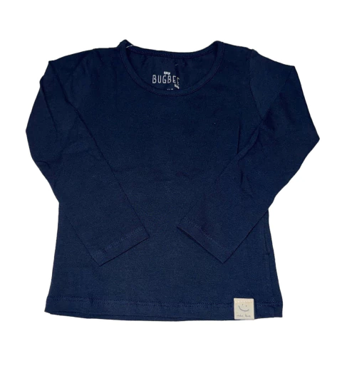 Blusa Essencial Manga Longa Marinho- Bugbee