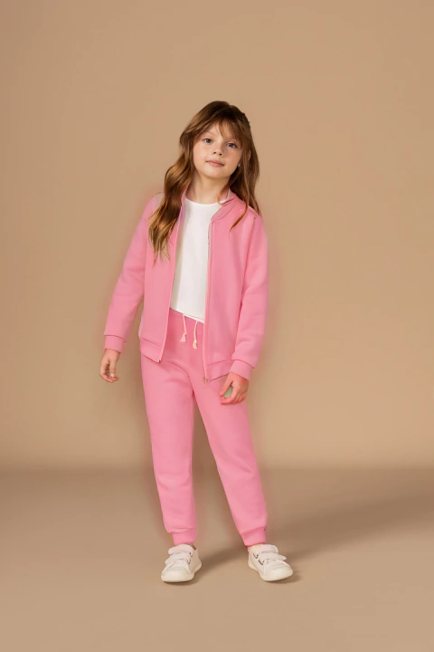 Conjunto Jaqueta Calça Moletom Rosy - Bugbee