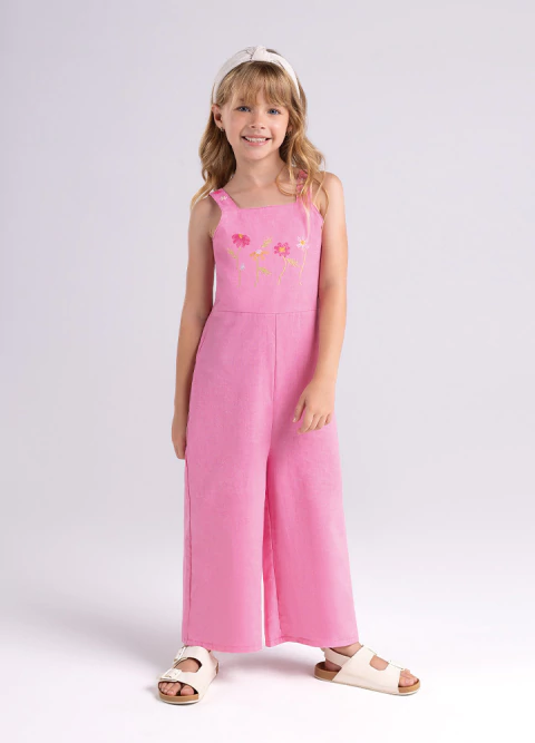 Macacão Chambray Rosy - Bugbee