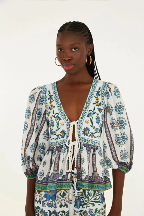 Bata Amarração Manoela Adulto - Farm