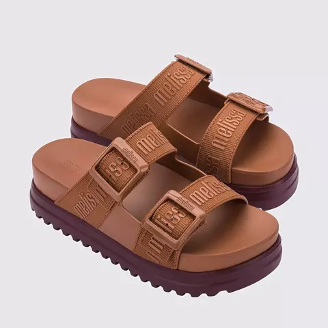 Sandália Melissa Cozy M Lover Adulto Marrom - Melissa