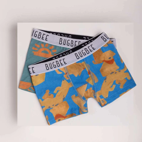 Kit Cueca Cotton Sortido Estampada - Bugbee