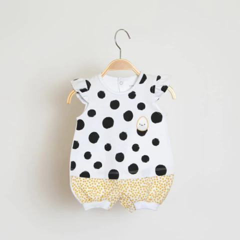 Macacão Maxi Bolas Ovinhos - Keko Baby