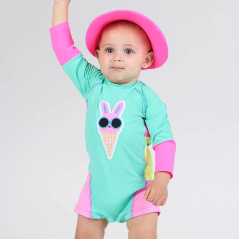 Macaquinho Baby Lu Estampa Ice Cute - Siri