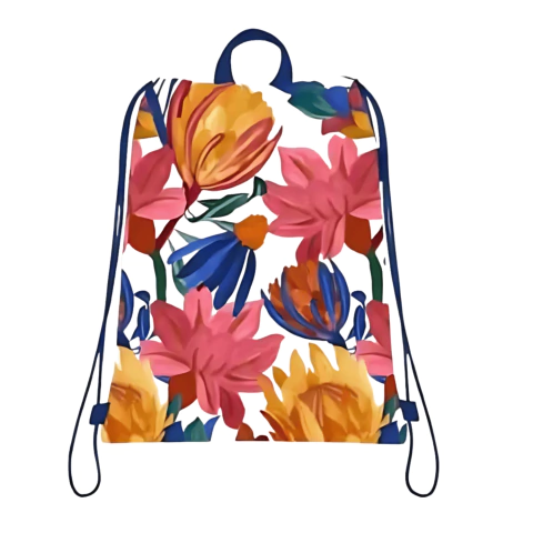Bolsa Praiana Floral X Dança De Listras - Farm