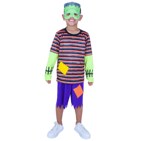 Fantasia Monstro Verde Listras - Muvilê