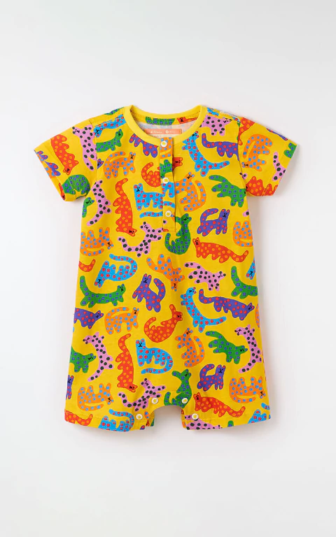 Macaquinho Bebê Malha Oncitas - Fabula