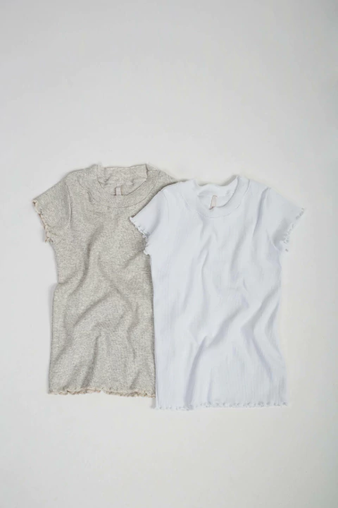 Blusa Basica Ribana Branco - Bugbee