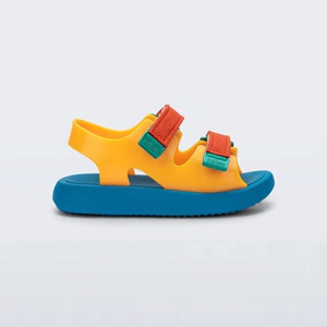 Sandalia Mini Melissa Mel - Unicórinio - Azul/Vermelho - Melissa