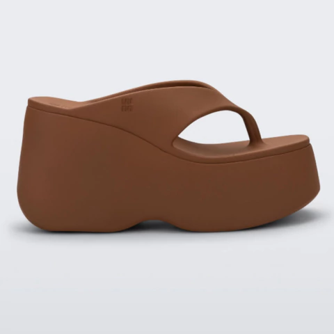 Melissa Free Thong Wedge Marrom Adulto - Melissa