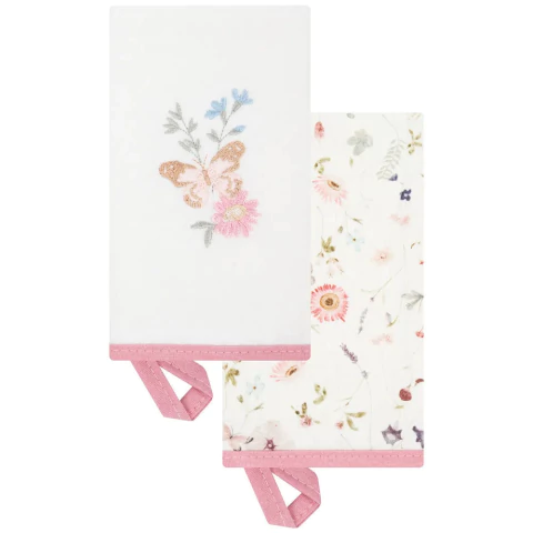 Kit 2 Babinhas Blossom Rosa Blush Estampa Floral - Hug