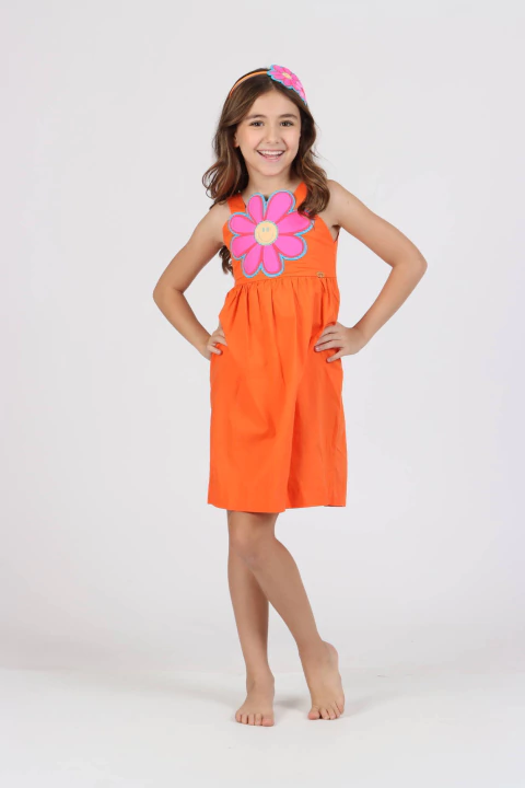 Vestido Kids Manu Estampa Happy Flower - Siri