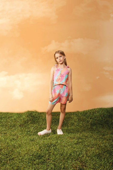 Conjunto Viscose Digital Regata e Shorts Energia - Bugbee