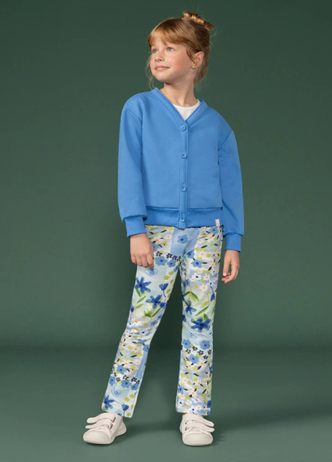 Conjunto Cardgian Moletom Calça Molecotton Cobalto - Bugbee