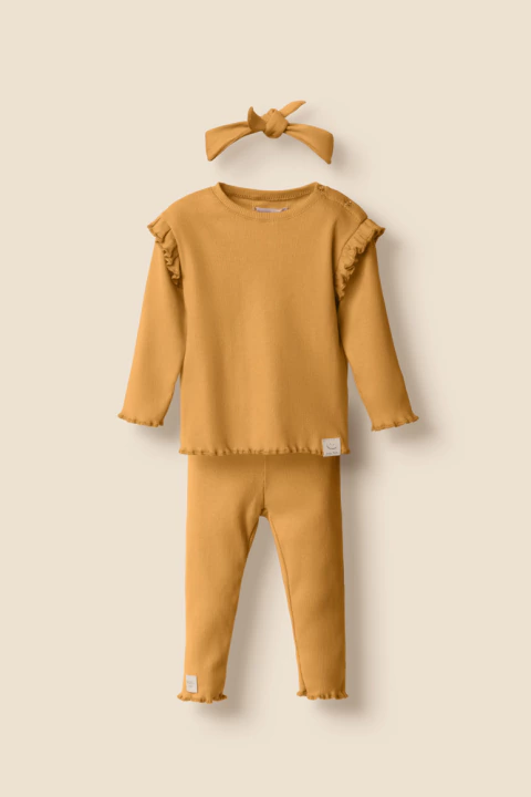 Conjunto Blusa Calça Malha Tangerina - Bugbee