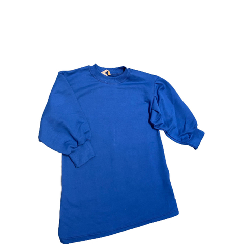Vestido Moletom - Color Azul Médio - Bugbee