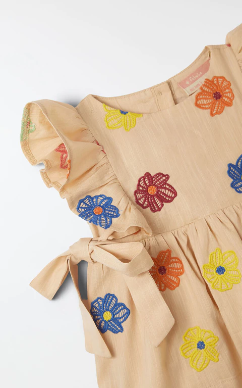 Vestido Bebê Flores Coloridas - Fabula