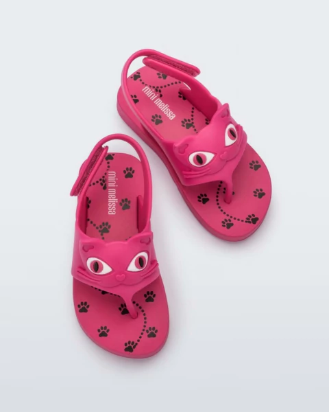 Mini Melissa Teeny - Rosa/Preto