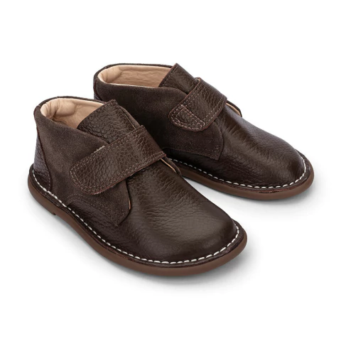 Bota Bingo Couro Trufa/Cacau-Petit Cheval