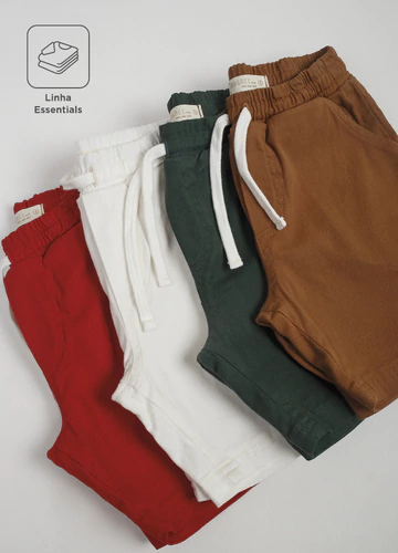 Bermuda Sarja Vermelho - Bugbee