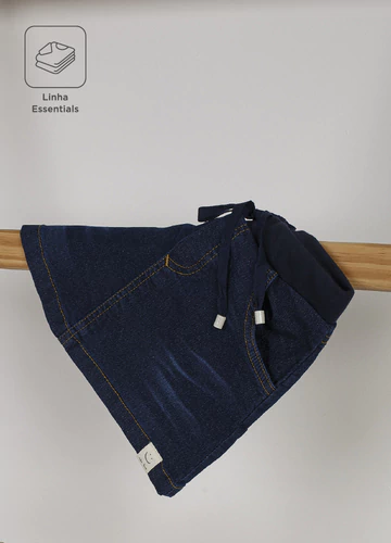 Saia Jeans Essencial Azul - Bugbee