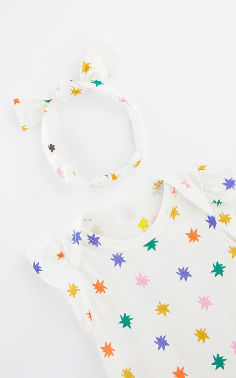 Kit Body E Faixa Bebe Malha Blim Blim - Fabula