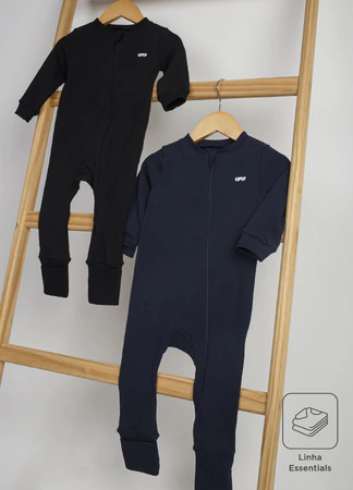 Macacão Bebe Cotton Marinho - Bugbee