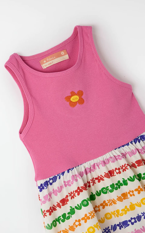 Vestido Rib Listra Jardinzin - Fabula