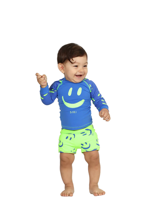 Conjunto Baby Lucca Silk Dupla Estampa Be Happy - Siri