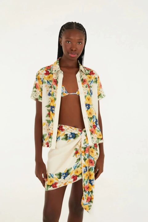 Saia Tropicalzinho Lenço Adulto - Farm