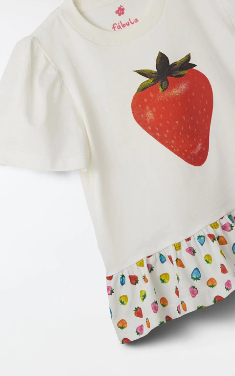 Blusa Silk Morango - Fabula