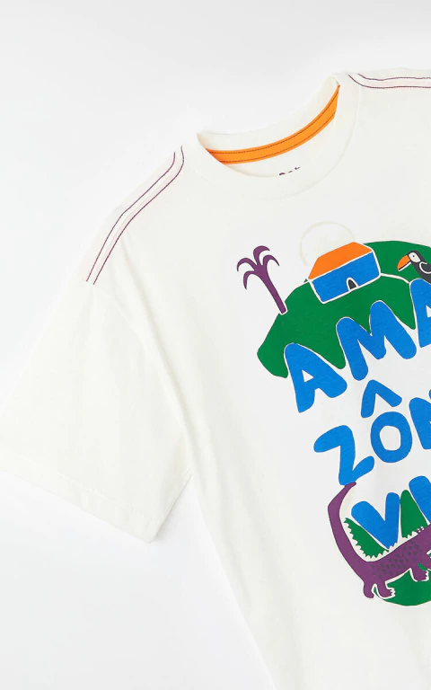 Camiseta Silk Amazônia Viva Bento - Fabula