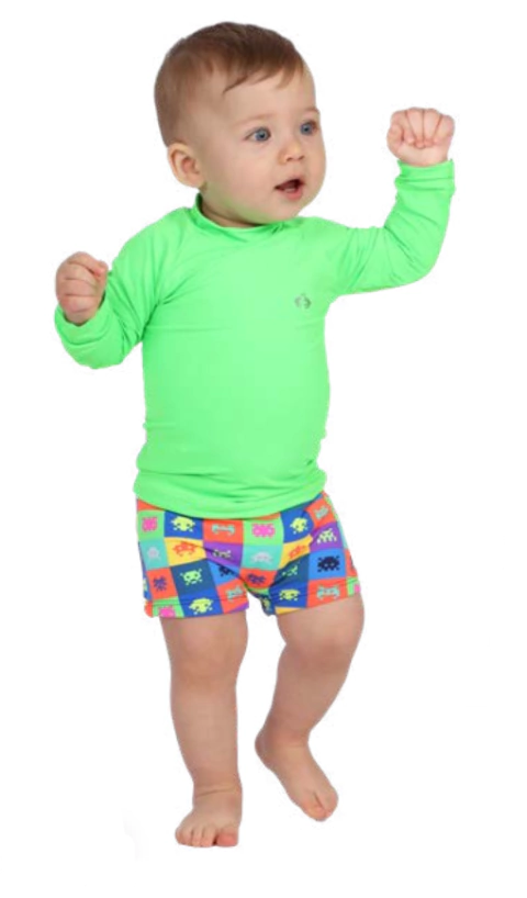 Blusa Protecao Uv Baby Verde - Siri