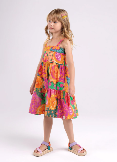 Vestido Tricoline Patchwork - Bugbee