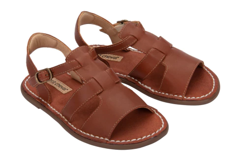 Sandália Infantil Gangorra Couro Cuia - Petit Cheval