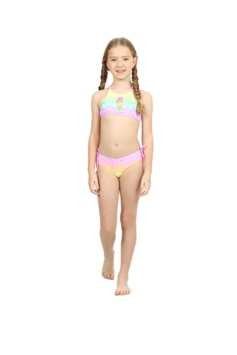 Biquini Cropped Kids Tamy Estampa Sorvete - Siri
