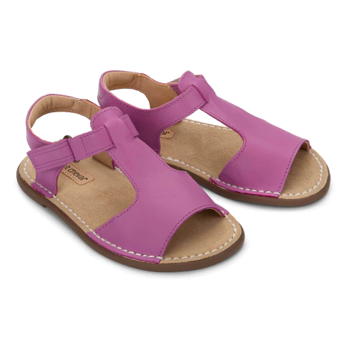 Sandalia Carrossel Couro Violeta - Petit Cheval