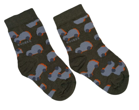 Meia Estampada Carros - Bugbee