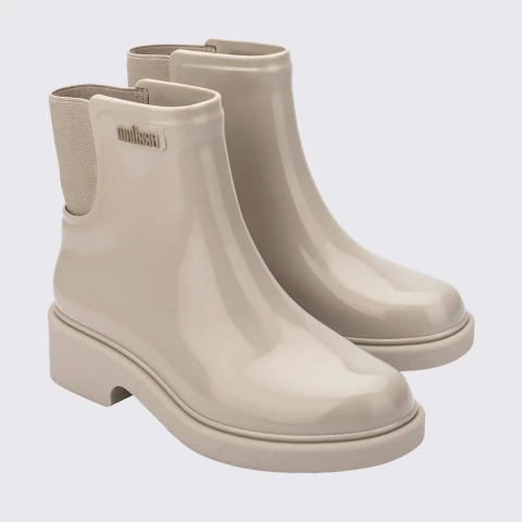 Bota Melissa Chelsea Adulto Bege - Melissa