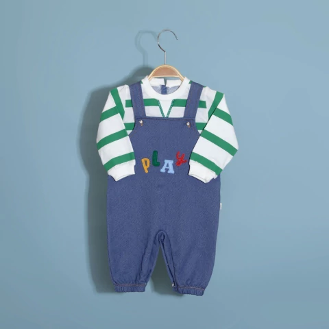 Jardineira Bebê Play Verde - Keko