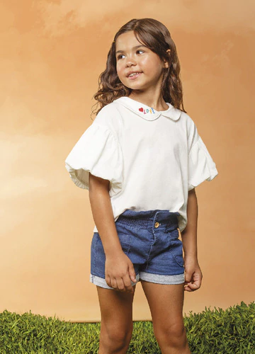 Blusa Meia Malha - New Off Gola Love - Bugbee