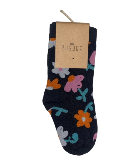 Meia Cano Alto Estampada Flat Floral- Bugbee