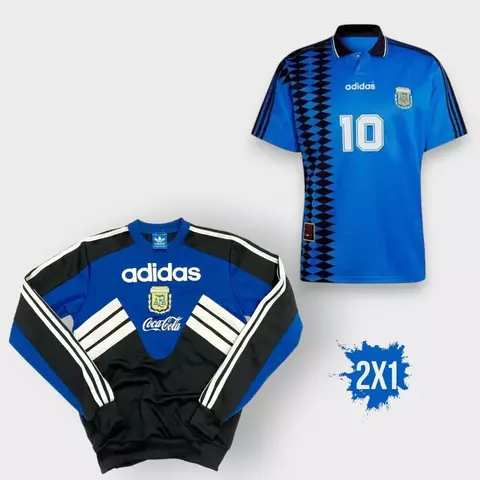 Buzo AFA Retro 1994 + Camiseta Retro Maradona de regalo - comprar online